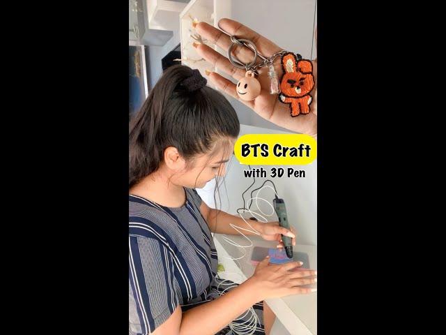 3D Pen BTS craft  | #shorts #youtubepartner #youtubeshorts #bts #crafteraditi #diy @CrafterAditi