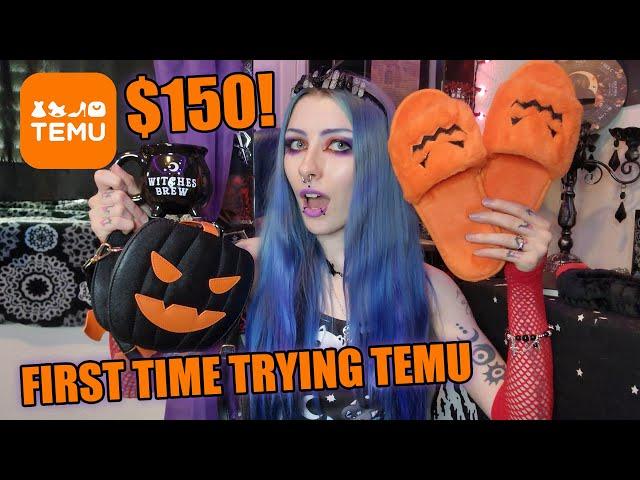 $150 TEMU UNBOXING HAUL & REVIEW  | Spooky Gothic Witchy Clothing, Accessories, Decor & More!