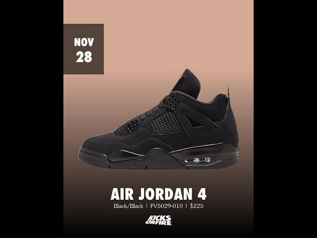 Air Jordan 4 Black Cat 2025 - November 28, 2025