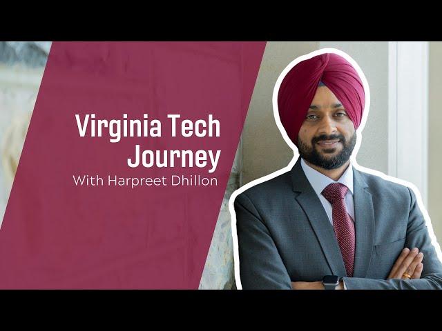 Harpreet Dhillon’s, ECE interim department head, Virginia Tech Journey! 