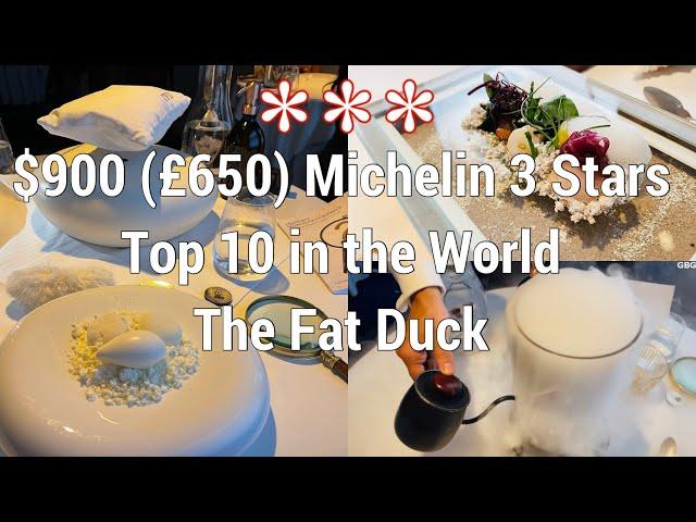 The Fat Duck Heston Blumenthal $900 (£650) 3 Stars Michelin Fine Dining 25 Years Celebration Course