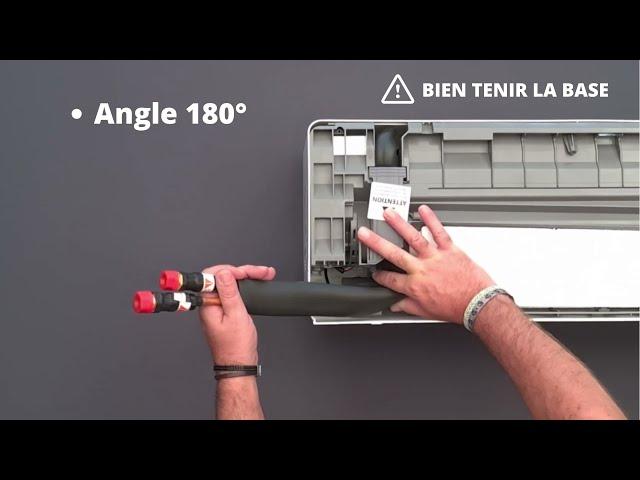 Comment manipuler les tubes en sortie pour orienter mon raccordement ?