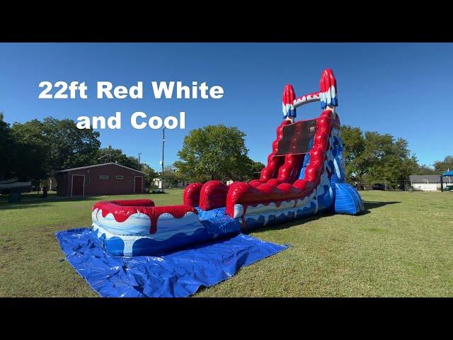 Red White and Cool 22ft Slide