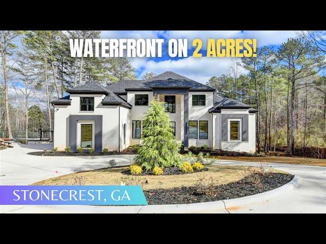 Luxury Lakefront New Construction Home on 2 ACRES FOR SALE | $1M+