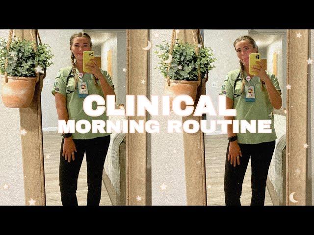 *realistic* nursing school clinical morning routine | nursing student day in the life vlog