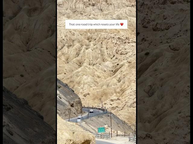 This is how Ladakh Road Trip feels like ️ #ladakh #ladakhtrip #ladakhtourism #travelshorts #travel