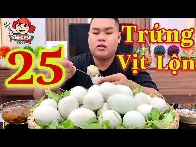 Thử Thách Ăn 25 TRỨNG VỊT LỘN Luộc Nước Dừa Và Cái Kết | Thằng Mập Food | Tập 241