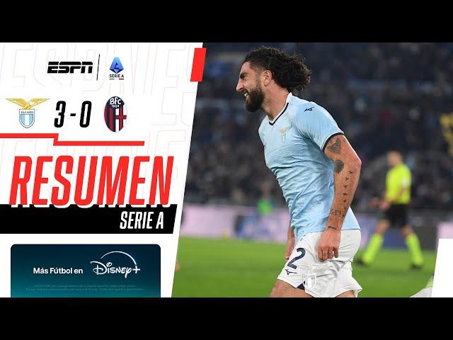 LAS ÁGUILAS GOLEARON EN EL OLÍMPICO Y SIGUEN SOÑANDO EN LA SERIE A | Lazio 3-0 Bologna | RESUMEN