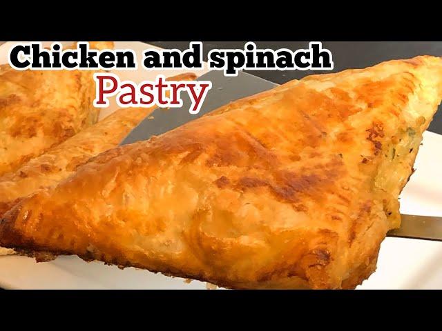 Chicken And Spinach Pastry || puff pastry || Food lovers by Ruhana