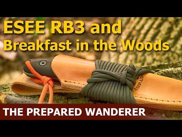 ESEE RB3 Knife Review and Breakfast in the Woods | Bushcraft Survival Knife