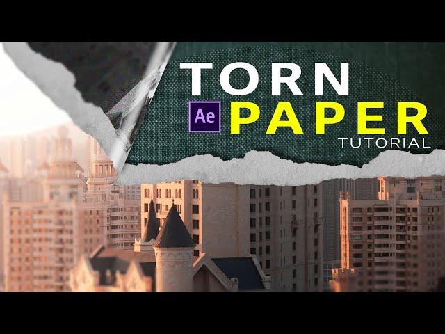 Paper Tear Tutorial After Effects:Easy Method To Create Paper Tear In After Effects(No Plugin)