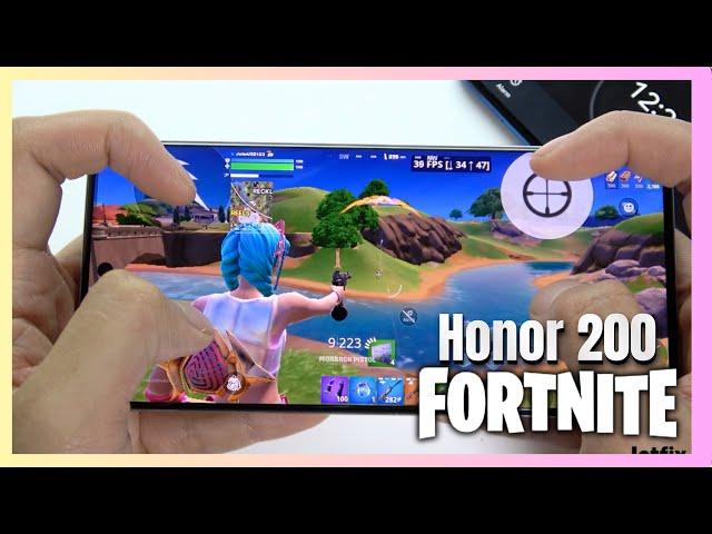 Honor 200 Fortnite Mobile Gaming test | Snapdragon 7 Gen 3, 120Hz Display