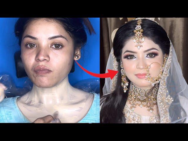 Nikah Bridal makeup | pakistani walima bride makeup tutorial  || Enhnaced beauty foundation