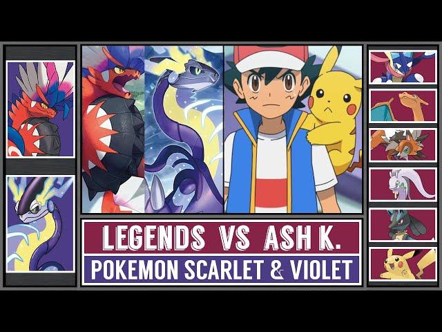 ASH vs KORAIDON & MIRAIDON | Legendary Pokémon Scarlet & Violet Battle