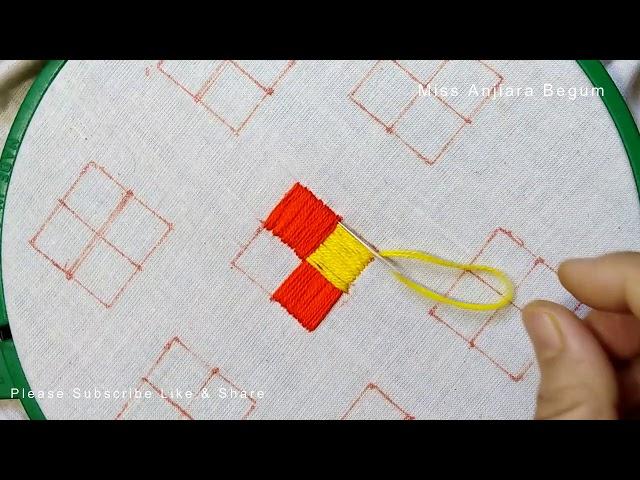 Hand Embroidery Tutorial By Miss Anjiara Begum,All Over Embroidery For Women's Dresses,हाथ की कढ़ाई