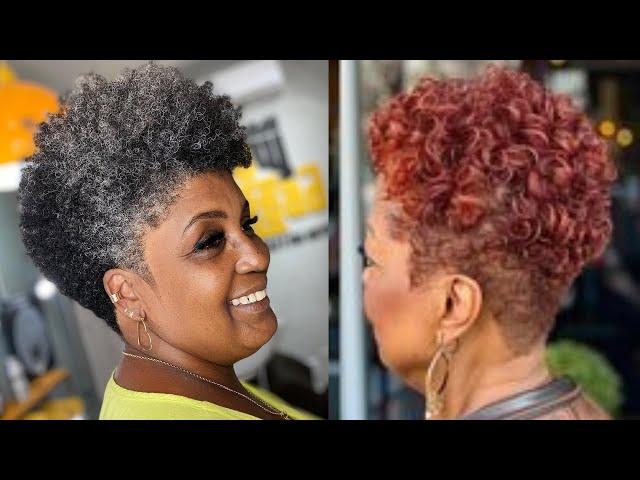 20 Natural Hair Styles for OLDER African American Women That Are Professional For The Workplace 2024