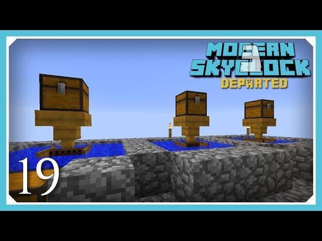 Modern Skyblock 3 Departed | Factory Tech River Grate & Grindstone! | E19 (Modern Skyblock 3 Gated)