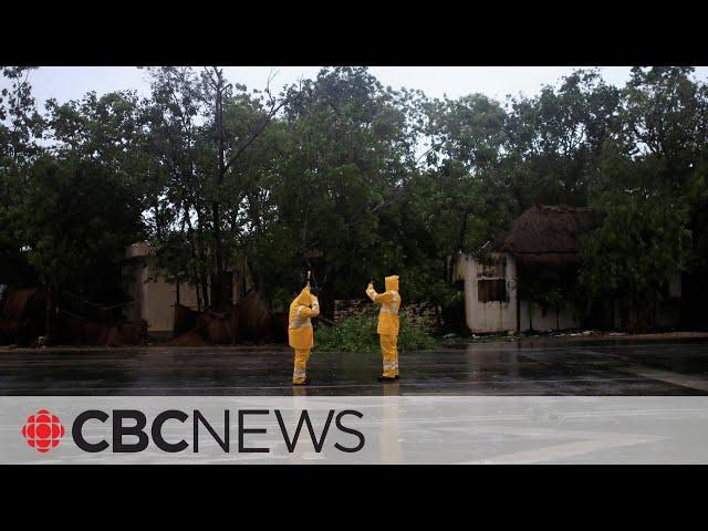 Hurricane Beryl makes landfall in Mexico near Cancun