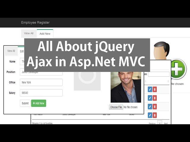 jQuery Ajax In Asp.Net MVC - CRUD Operations Using JSON