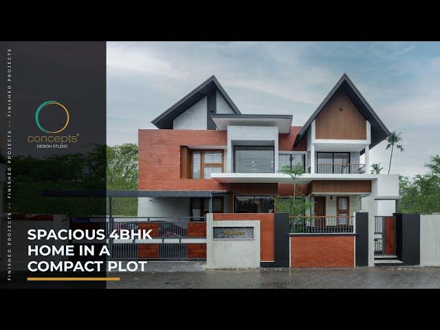Spacious 4BHK Home in a Compact Plot | Concepts Design Studio