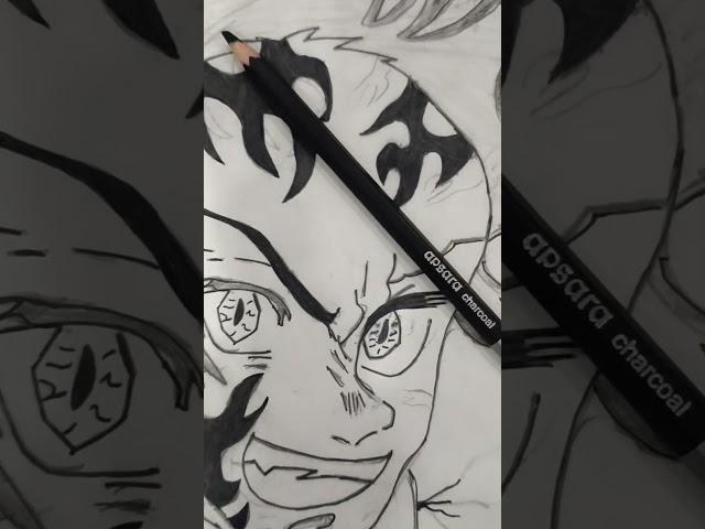 #deman king tanjiro#demonslayer#drawing#aarush editz