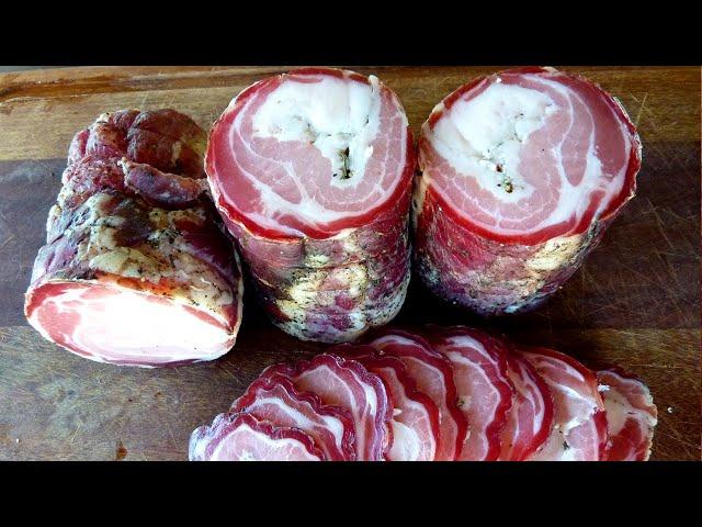 Homemade PANCETTA. curing meat. how to make pancetta.