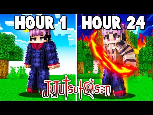 I Survived 24 Hours as SUKUNA in Jujutsu Kaisen Minecraft!