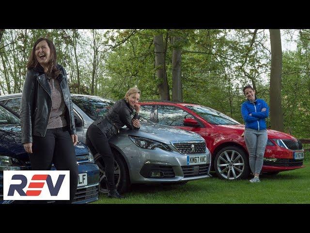 The REV Test: Small estate cars. Peugeot 308 SW vs Skoda Octavia estate vs Volkswagen Golf estate