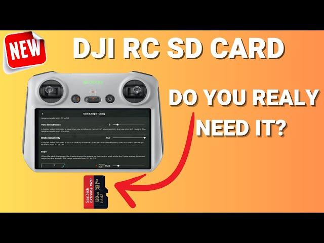 DJI RC Controller - Do you really NEED an SD card?