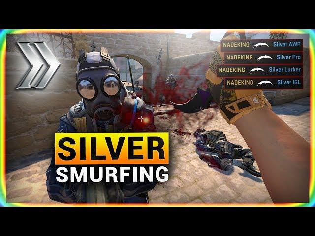 CS:GO SMURFING in SILVER