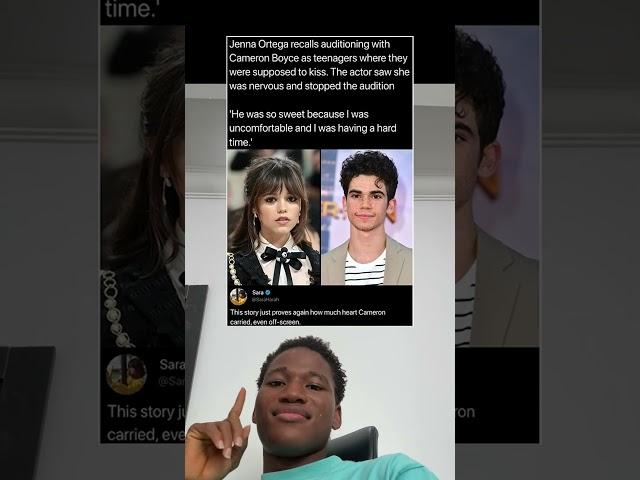 Jenny Ortega recalls auditioning with #cameronboyce as teenagers where  #jennaortegawednesday