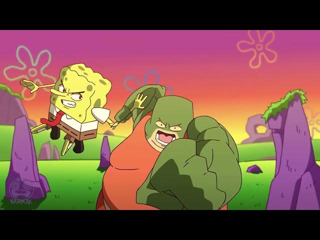 SpongeBob vs Bubble Bass. Anime Epic (Animation)