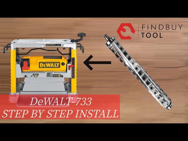 How to install a helical cutter head into a DeWalt DW733 Planer