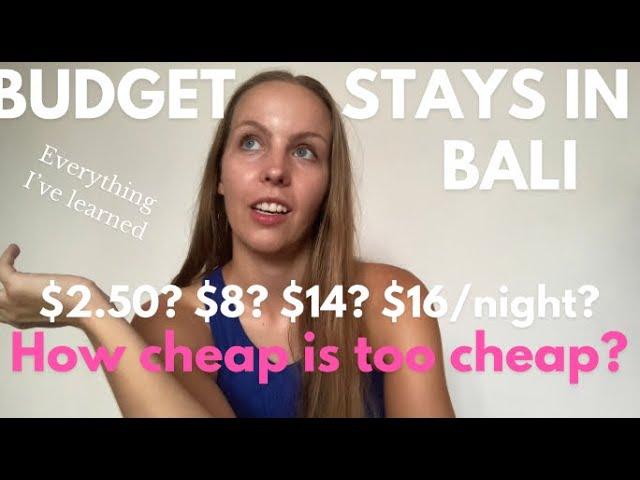 Budget Accommodation in Bali (Where to stay CHEAP) | 30 Days of Bali