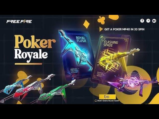 Poker Mp40 Return Confirm Date Free Fire ।Poker Mp 40 Return Bd Server । Free Fire New Event