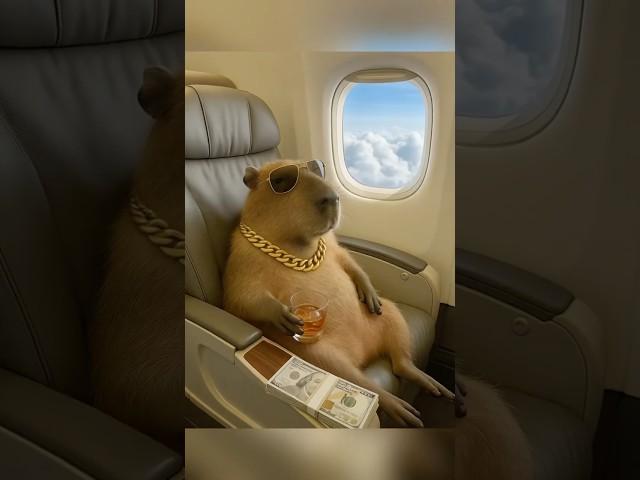 The “hard” life of capybara… #capybara #aishorts #funnyvideo #fun