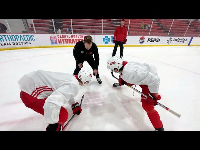 On-Ice Demo: How the Carolina Hurricanes attack face-offs