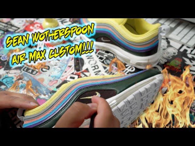 CUSTOM SEAN WOTHERSPOON AIR MAX 97 TUTORIAL!!!