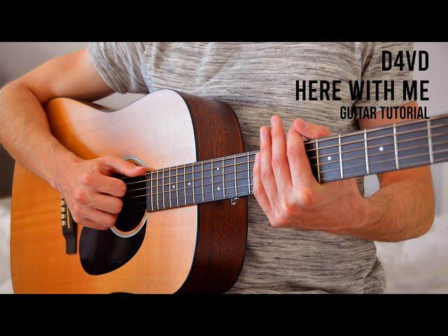 d4vd - Here With Me EASY Guitar Tutorial With Chords / Lyrics