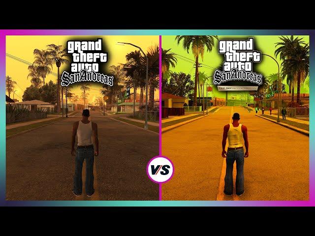 GTA San Andreas Definitive Edition (New Update) vs Original - Ultimate Side By Side Comparison