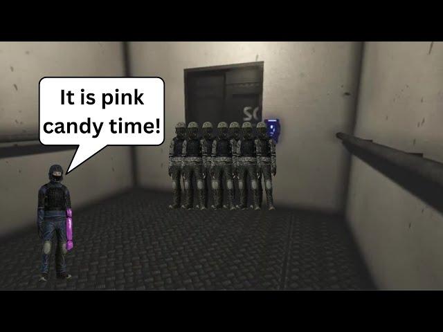 Cleaning Out An Elevator With Pink Candy In SCP SL