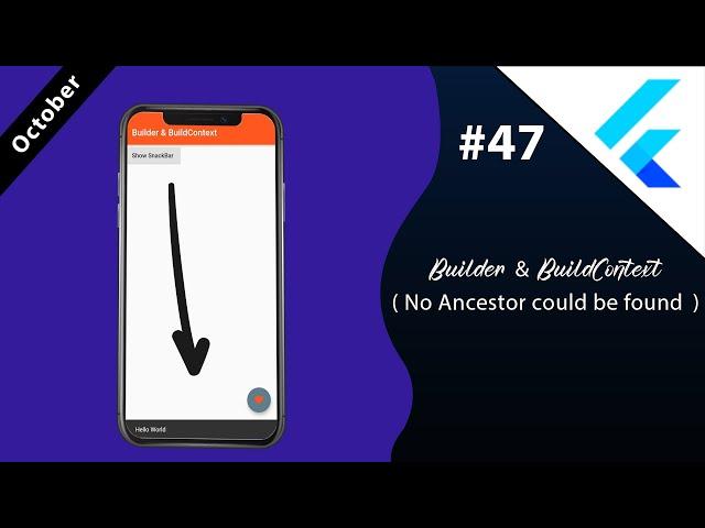 Flutter Tutorial - Builder & BuildContext - Everyone should understand this - Deep Dive