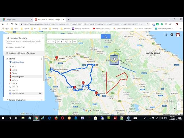 Google Maps: Creating, Saving and Sharing Custom Maps