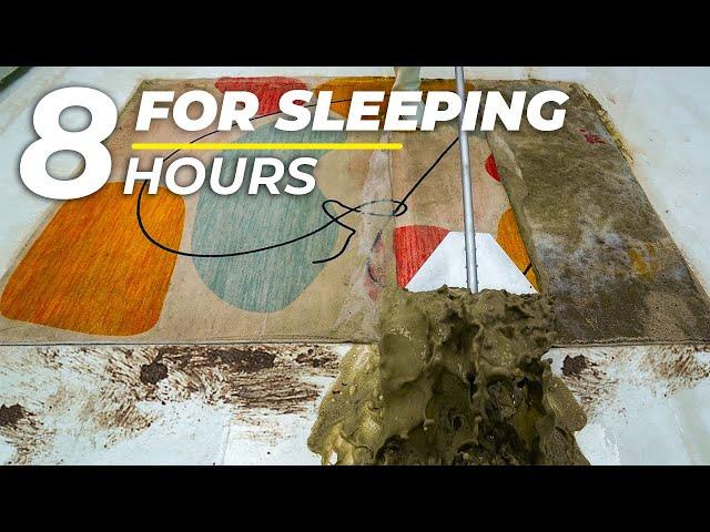 8 HOURS - Fall Asleep With Satisfying Carpet Washing Process - ASMR Calming Satisfying Sleep