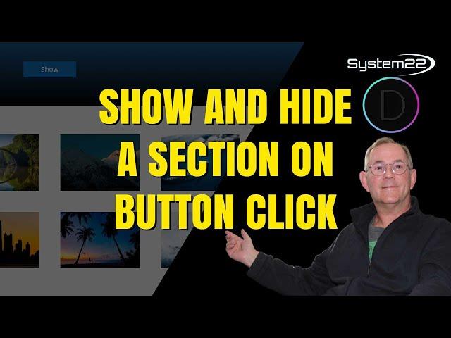 Divi Theme Show And Hide A Section On Button Click