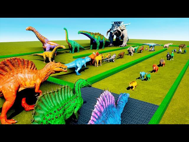 NEW 2025 Spinosaurs VS All ARK Dinos (smallest to biggest)