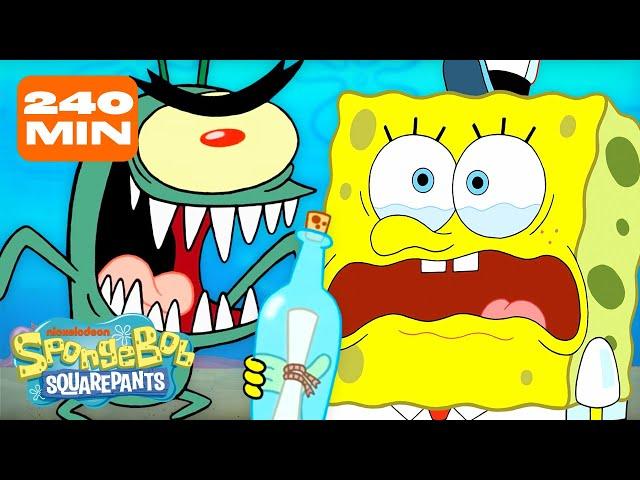 4 HOURS of Plankton Being THIS Close  | SpongeBob