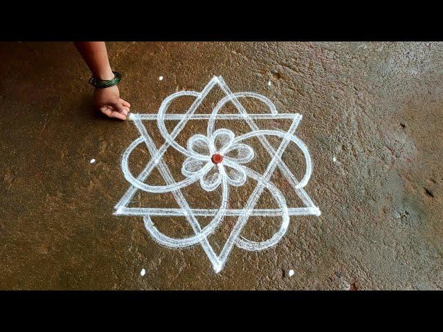 Panguni Uthiram special kolam|easy Beautiful muggulu|5*3 dots Begginers rangoli|Super rangoli