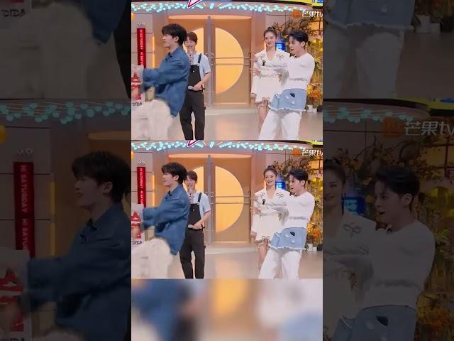 #Amber #檀健次 鬥舞，兩人動作到位，氛圍感拉滿 #你好星期六 #HelloSaturday #shorts