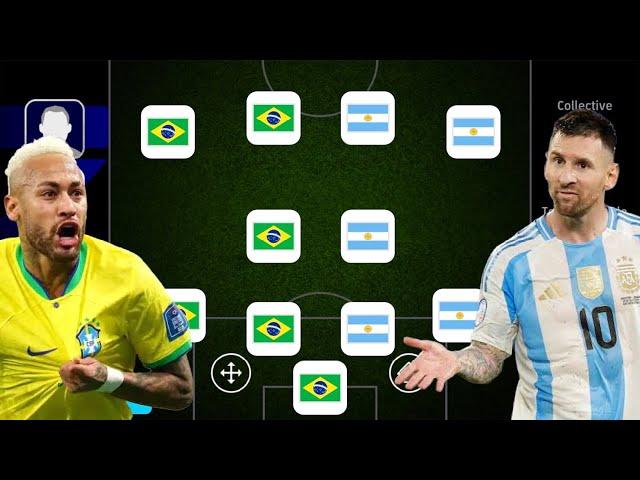 BRAZIL X ARGENTINA!  BEST SPECIAL SQUAD BUILDER!! EFOOTBALL 2025 MOBILE